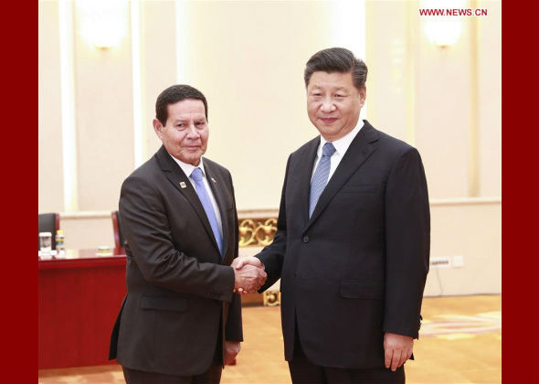 Xi Meets Brazilian Vice Preside